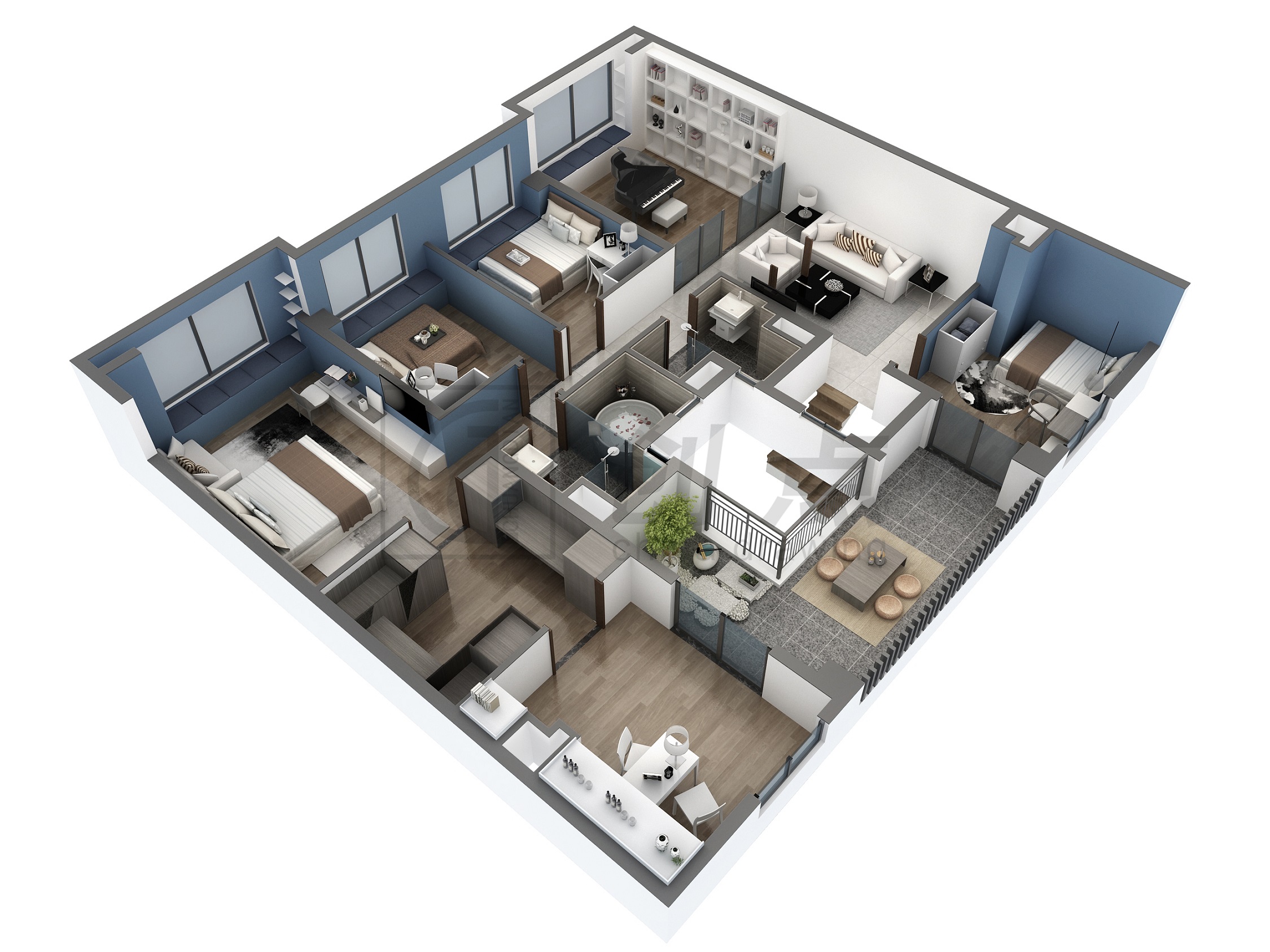 3D户型图住宅